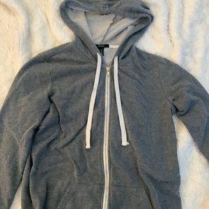 Forever 21 dark gray zip up jacket